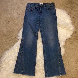 Free people studded ankle flare jeans size 29